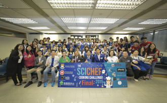 A group picture of Dr. KO Wing-man BBS, JP with all the participants and judges